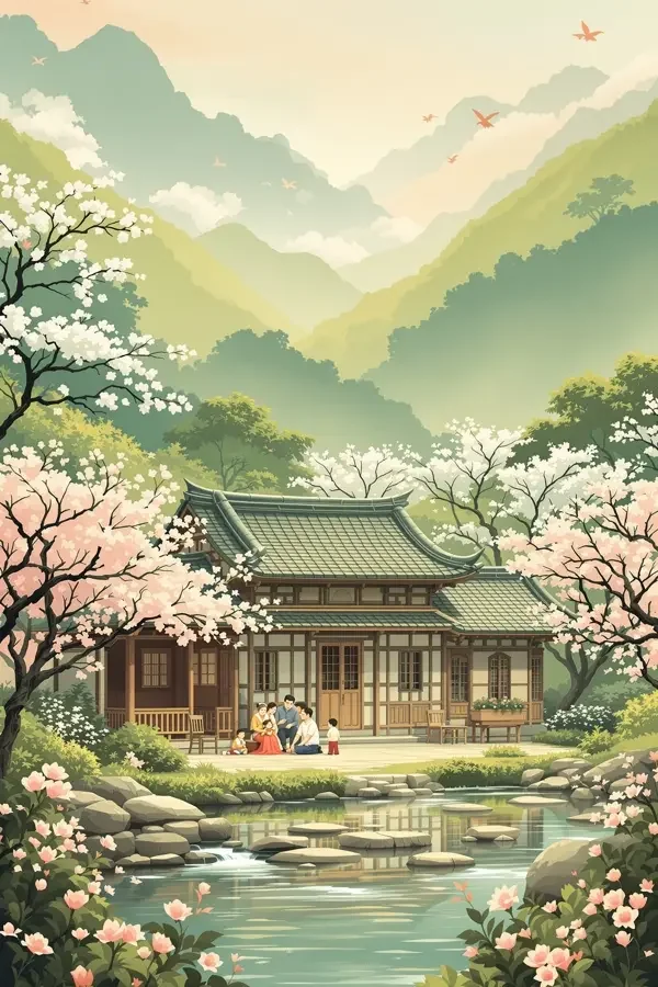 溪畔人家 海报